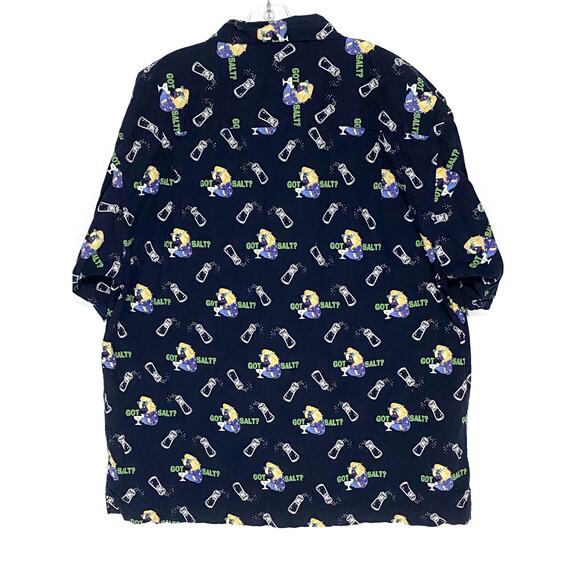 Caribbean Soul Got Salt Parrot Button Shirt Men XXL Vacation Hawaiian Resortwear - Picture 3 of 6